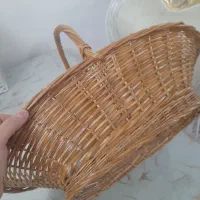 سبد میوه حصیری چوبی|صنایع دستی و سایر لوازم تزئینی|تبریز, |دیوار