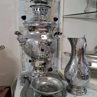 سرویس کامل سماور اسنوا قلم کاری شده ورق سنگین