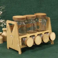 جا ادویه چوبی|ظروف نگهدارنده، پلاستیکی، یک‌بارمصرف|قزوین, |دیوار