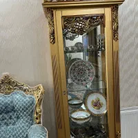 بوفه ویترین چوب راش