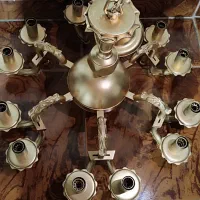 لوستر برنز ۱۲ شاخه|لوستر و چراغ آویز|بندر انزلی, شاکوچه|دیوار