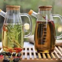 روغن ریز یا آبلیمو خوری پیرکس با درب بامبو|عمدهفروشی|خورموج, |دیوار