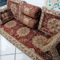 سرویس شاه نشین  پشتی ترمه طرح بته زرشکی