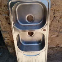 سینک دولگن استیل البرز دوقلو بدونه تاب