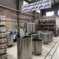 دیگ پخت رب 400 لیتری صنعتی - پاتیل پخت شیر