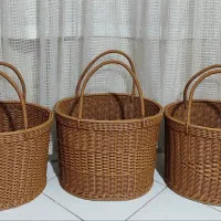 بافت سبدهای حصیری|ظروف سرو و پذیرایی|شهرکرد, |دیوار