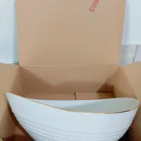 سه عدد ظروف سالاد خوری ارکوپال دور طلایی