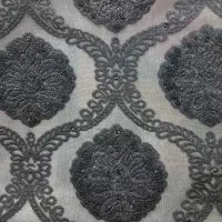 چادر مجلسی مشکی لمه دار وروسری های دانتل نگین دار