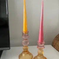 جا شمعی همراه با شمع