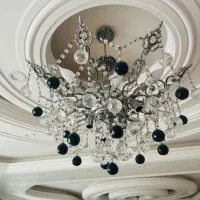 لوستر سقفیِ سیاه قلم