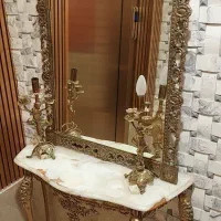 فروش آیینه و شمعدان برنز