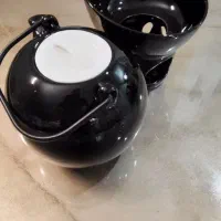 قوری با پایه‌وارمر دکوری