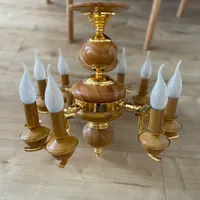 یک جفت یا دو عدد لوستر آبکاری طلا|لوستر و چراغ آویز|شیراز, شهرک استقلال|دیوار