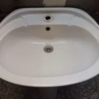 فروش روشویی مروارید با پایه کاملا سالم