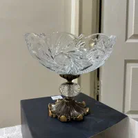 آجیل خوری پایه دار کریستال بوهمیا اصل چک|ظروف سرو و پذیرایی|تهران, حشمتیه|دیوار