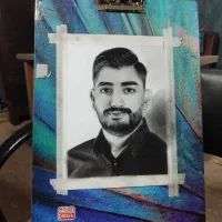 نقاشی و طراحی چهره سیاه قلم