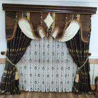 ۲ عدد کتیبه با پرده حال پذیرایی هم اندازه|پرده، رانر، رومیزی|گرگان, |دیوار