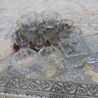 ۱۲ عدد استکان به همراه ۴ تا قندان|ظروف سرو و پذیرایی|جوانرود, |دیوار