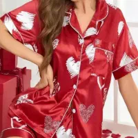 کت و شلوار ساتن / شلوارک / تاپ و شلوارک ساتن|لباس|مشهد, هفت تیر (حافظ)|دیوار