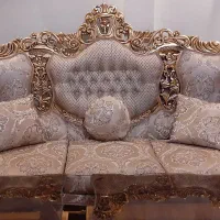 مبل سلطنتی۷نفره بانهارخوری۶نفره روکش دارباویترینی|مبلمان خانگی و میز عسلی|تهران, آهنگ|دیوار
