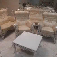 مبل مناسب جهیزیه عروس ۷نفره با میز عسلی نونو|مبلمان خانگی و میز عسلی|مشکین‌دشت, |دیوار