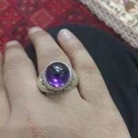 انگشتر امیتیست نقره 925