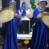 مولودی خوانی و دف نوازی