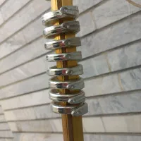 چوب پرده استیل طلایی