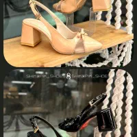 کفش مجلسی زنانه طبی پاشنه مکعبی