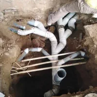 وصل اگونصب اگو لوله کشی آب فاضلاب ورفع نم مغنی چاه