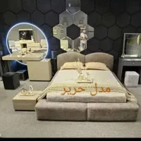 سرویس خواب لمسه تخت چستر ۱نفره تختخواب دو۲نفره|تخت و سرویس خواب|شیراز, شهرک فرزانگان|دیوار