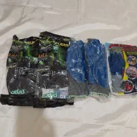 دستکش کار ایمنی و دستکش پلاستیکی و ماسک فلیتر دار