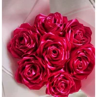 دسته گل روبانی وباکس گل