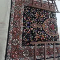 قالی دسبافت چله ابریشم ده تایی|فرش|مبارکه, |دیوار