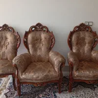 مبل سلطنتی ۹ نفره سالم|مبلمان خانگی و میز عسلی|قم, حکمت شمالی|دیوار
