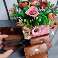 جاکارتی دستدوز با چرم طبیعی گاوی مدل تاشو|کیف، کفش، کمربند|اردبیل, |دیوار