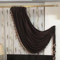 ۲عددوالان مخمل قهو ای