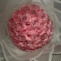 دسته گل ربانی صورتی|گل مصنوعی|تهران, جی|دیوار