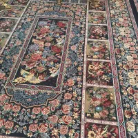 یک جفت فرش۲۴ متری نقش باغ ارم