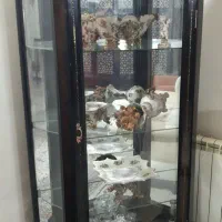 ویترین شیشه ای رنگ فندقی