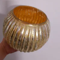 گلدان طلایی کاملا سالم نو شیک وزیبا|کلکسیون اشیاء عتیقه|ساری, |دیوار