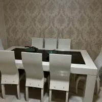 میز ناهار خوری ۸ نفره دسته دوم  ساخت کشور  مالزی