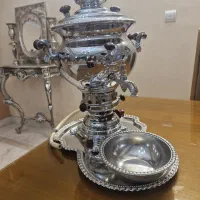 سماور گازی برادران سیفی با سینی کاسه