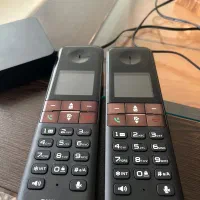 دو گوشی بیسیم تلفن استثنایی نو