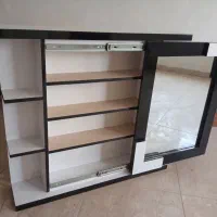 آینه میز آرایش ریلی شلفدار