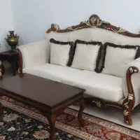 مبل ۷نفره سالم با جلو مبلی و عسلی|مبلمان خانگی و میز عسلی|سمنان, |دیوار