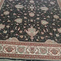 2جفت فرش سرمه ای  ،افشان|فرش|بیستون, |دیوار