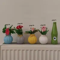 گل و گلدان سنگ مصنوعی هدیه روز مادر گیفت|گل و گیاه طبیعی|قم, سراجه (۱۵ خرداد)|دیوار