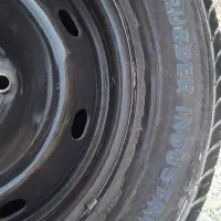 ۴ حلقه لاستیک ۲۰۵ سایز ۱۴ با رینگ فابریک اصلی|قطعات یدکی و لوازم جانبی|پرند, فاز ۱|دیوار