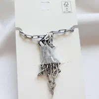 گردنبند استیل زنجیری ساده نقره ای، مینیمال جذاب|بدلیجات|کرج, حصارک بالا|دیوار